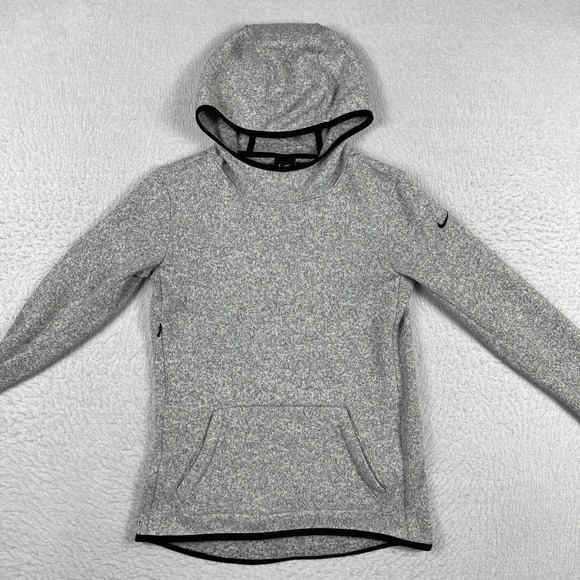 Nike Sweatshirt Womens Small Gray Pullover Hoodie Hypernatural Therma Gym Casual - Picture 6 of 16